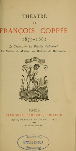 Théâtre de François Coppée