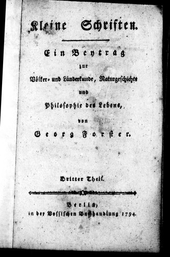 Kleine Schriften