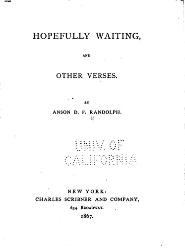 Hopefully waiting