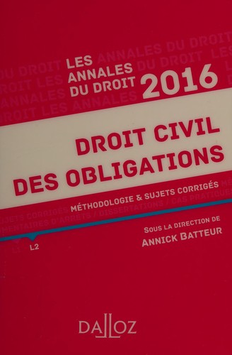 Droit civil des obligations 2016