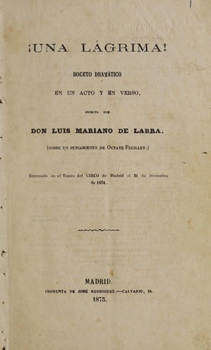 Una lágrima!