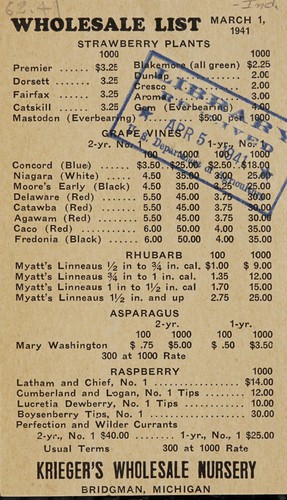 Wholesale list