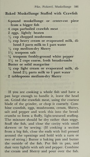 Fish cookery.