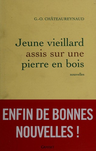 Jeune vieillard assis sur une pierre en bois