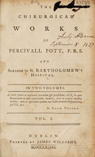 The chirurgical works of Percivall Pott