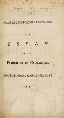 Philosophical essays on the following subjects