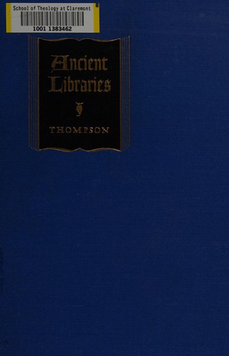 Ancient libraries