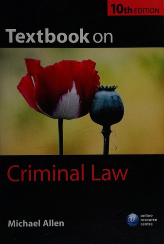 Textbook on criminal law