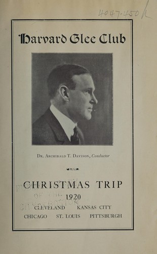 Christmas trip 1920, Cleveland, Kansas City, Chicago , St. Louis, Pittsburgh