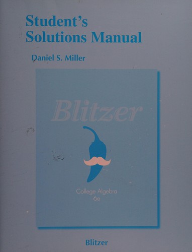 Student's Solutions Manual for College Algebra