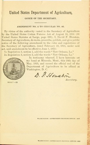 Amendment no. 4 to circular no. 46