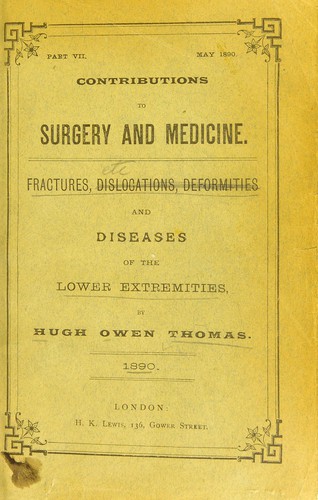 Fractures, dislocations, deformities and diseases of the lower extremities