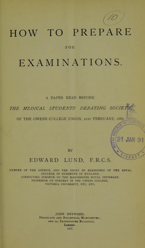 How to prepare for examinations