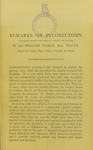 Remarks on pylorectomy