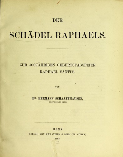 Der Schädel Raphaels