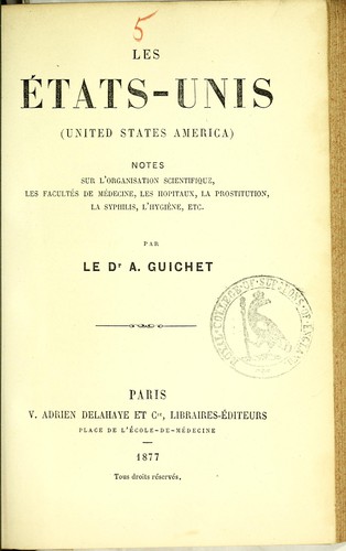 Les États-Unis (United States America)