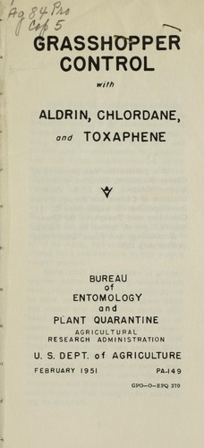 Grasshopper control with aldrin, chlordane, and toxaphene