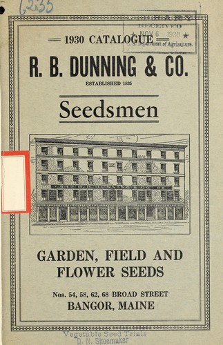 1930 illustrative and descriptive catalogue of garden, field, grass and flower seeds