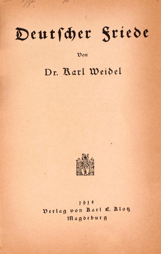 Deutscher friede
