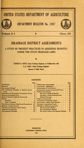 Drainage district assessments