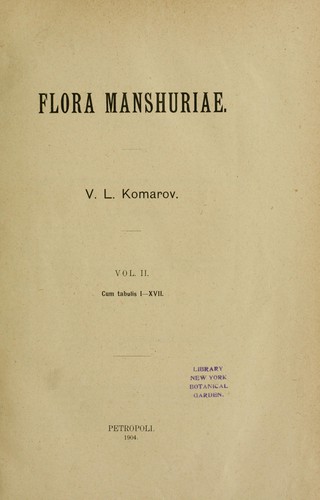 Flora Manshuriae