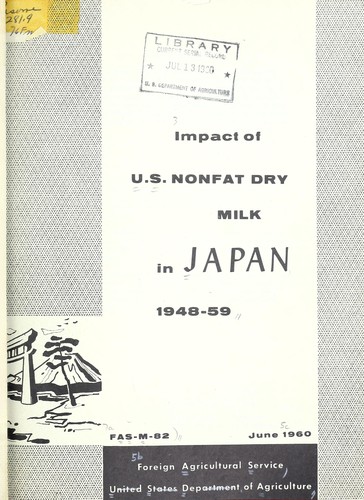Impact of U.S. nonfat dry milk in Japan, 1948-59