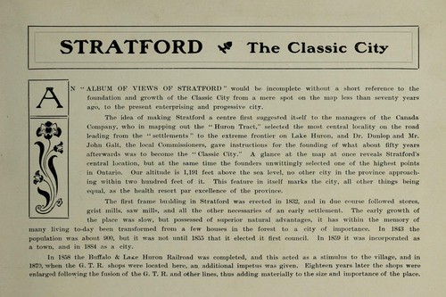 Stratford a classic city album of views