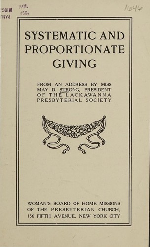 Systematic and proportionate giving