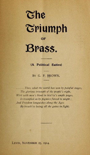 The triumph of brass