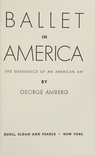 Ballet in America