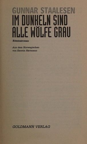 Im Dunkeln sind alle Wölfe grau