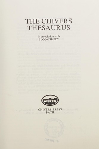 Chivers thesaurus