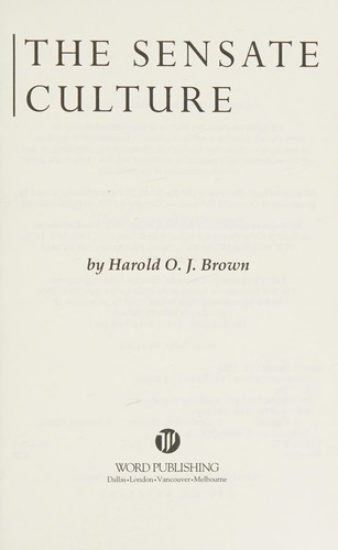 The sensate culture