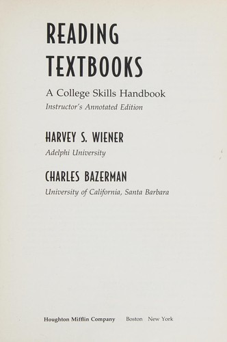 Reading textbooks