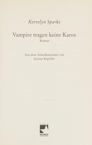 Vampire tragen keine Karos