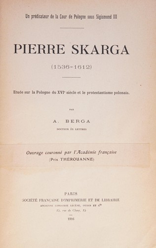 Pierre Skarga (1536-1612)