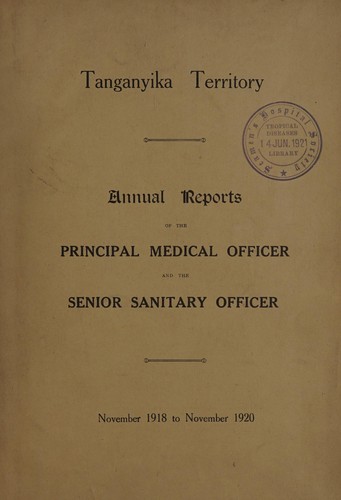 Annual reports of the Principal Medical Officer and the Senior Sanitary Officer