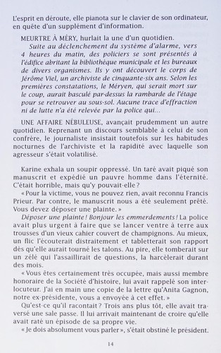 Meurtre à la Société d'histoire