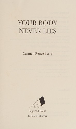 Your body never lies.