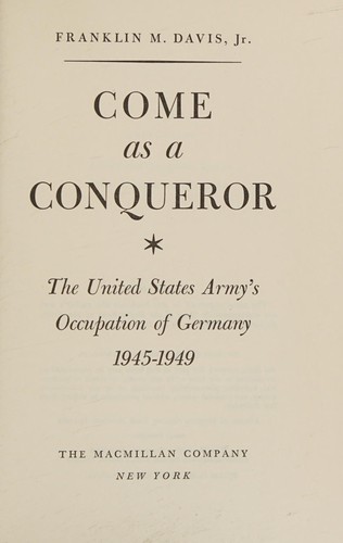 Come as a conqueror