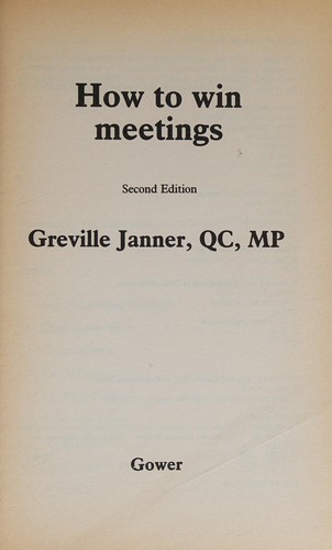 How to win meetings