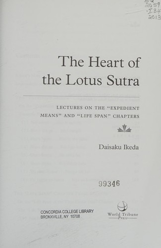 The Heart of the Lotus Sutra