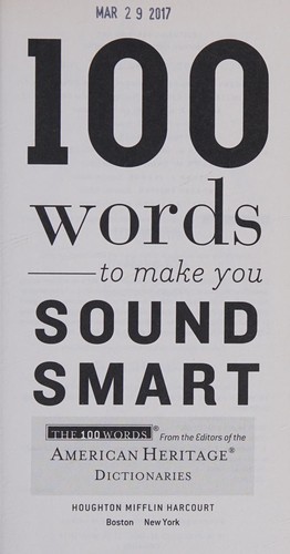 100 Words to Make You Sound Smart