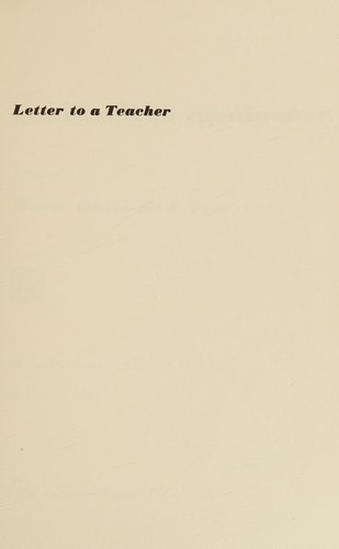 Letter to a Teacher