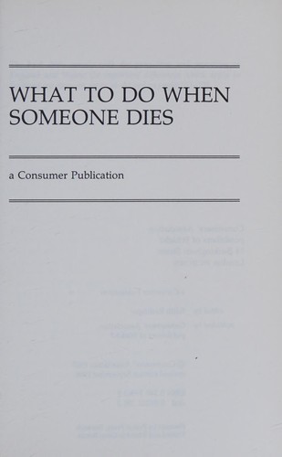 What to do when someone dies