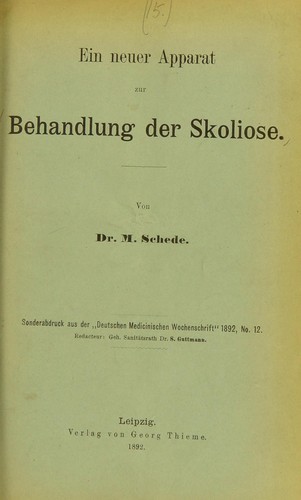 Ein neuer Apparat zur Behandlung der Skoliose