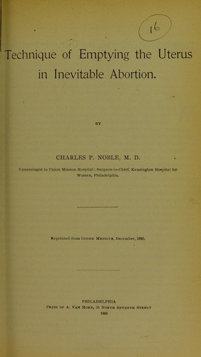Technique of emptying the uterus in inevitable abortion