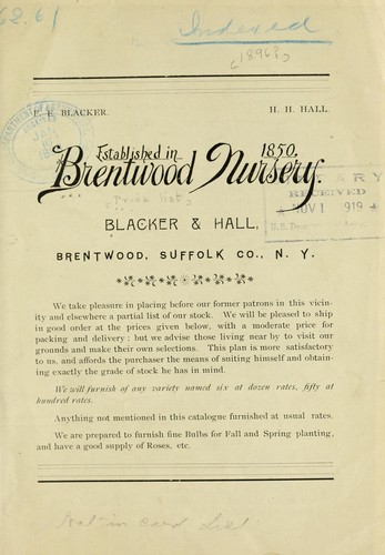 Blacker & Hall