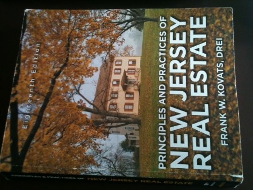 Principles and practices of New Jersey real estate