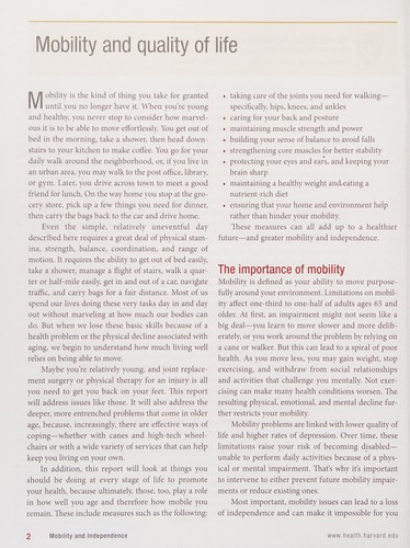 Mobility and Independence